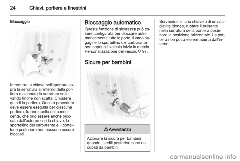 OPEL CORSA 2013.5  Manuale di uso e manutenzione (in Italian) 