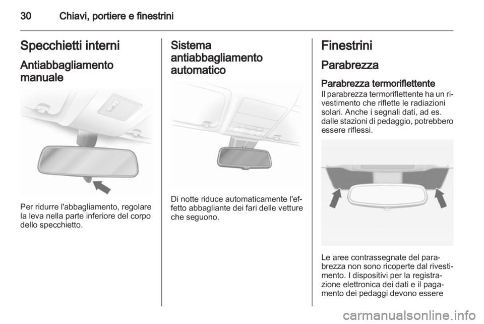 OPEL CORSA 2013.5  Manuale di uso e manutenzione (in Italian) 