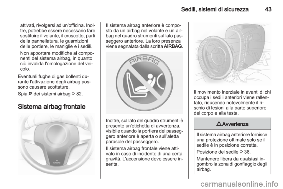 OPEL CORSA 2013.5  Manuale di uso e manutenzione (in Italian) 