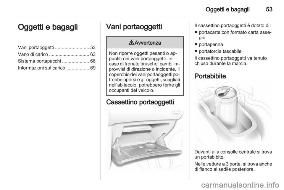 OPEL CORSA 2013.5  Manuale di uso e manutenzione (in Italian) 
