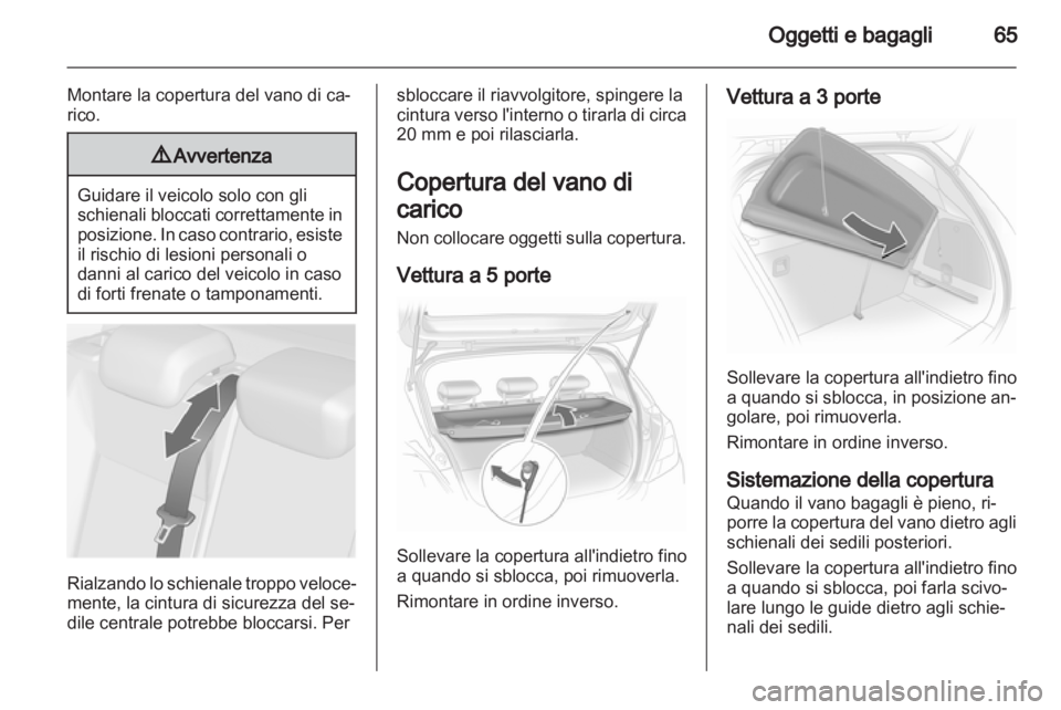 OPEL CORSA 2013.5  Manuale di uso e manutenzione (in Italian) 