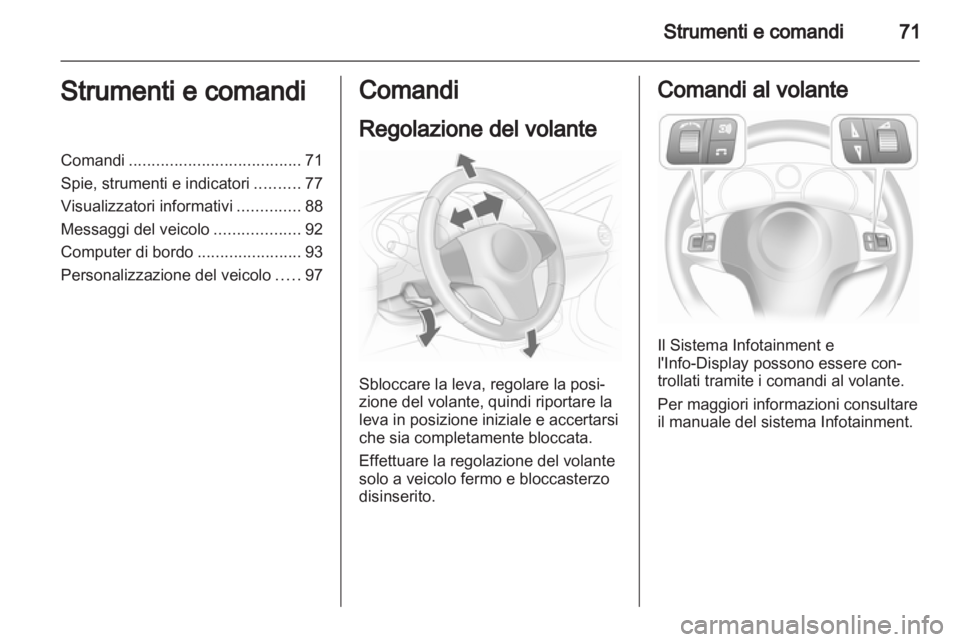 OPEL CORSA 2013.5  Manuale di uso e manutenzione (in Italian) 
