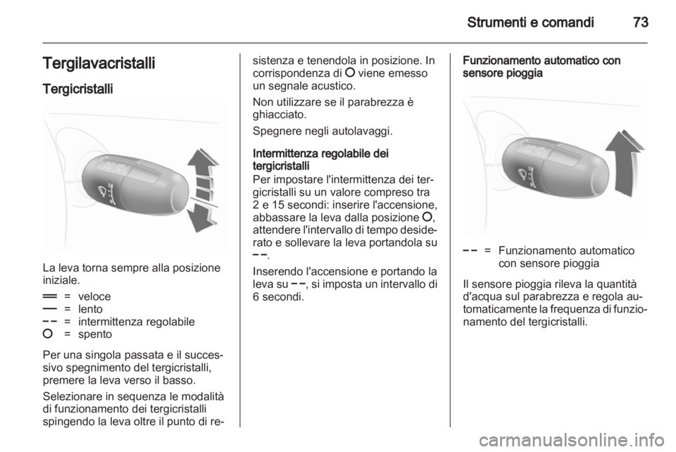 OPEL CORSA 2013.5  Manuale di uso e manutenzione (in Italian) 