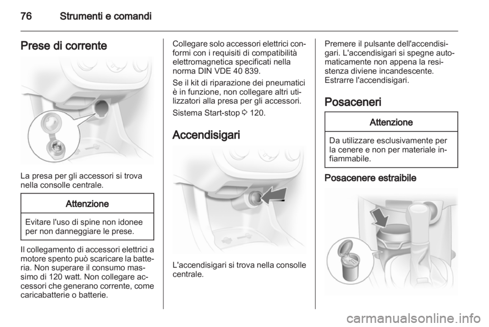 OPEL CORSA 2013.5  Manuale di uso e manutenzione (in Italian) 