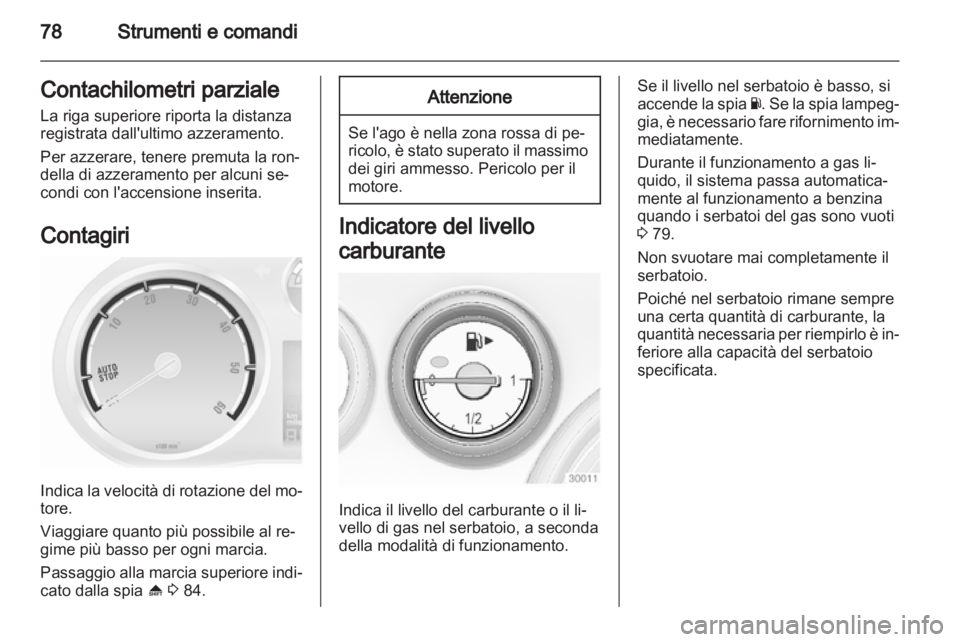 OPEL CORSA 2013.5  Manuale di uso e manutenzione (in Italian) 