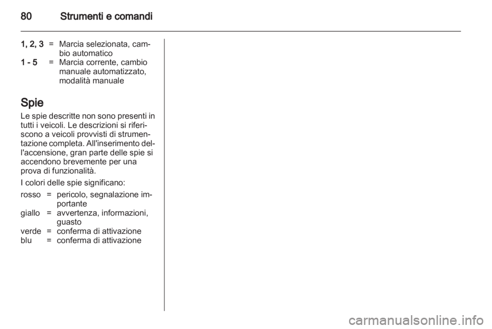 OPEL CORSA 2013.5  Manuale di uso e manutenzione (in Italian) 