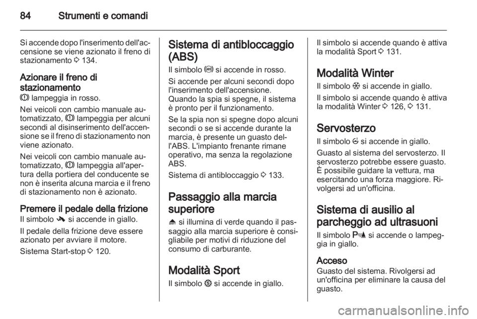 OPEL CORSA 2013.5  Manuale di uso e manutenzione (in Italian) 