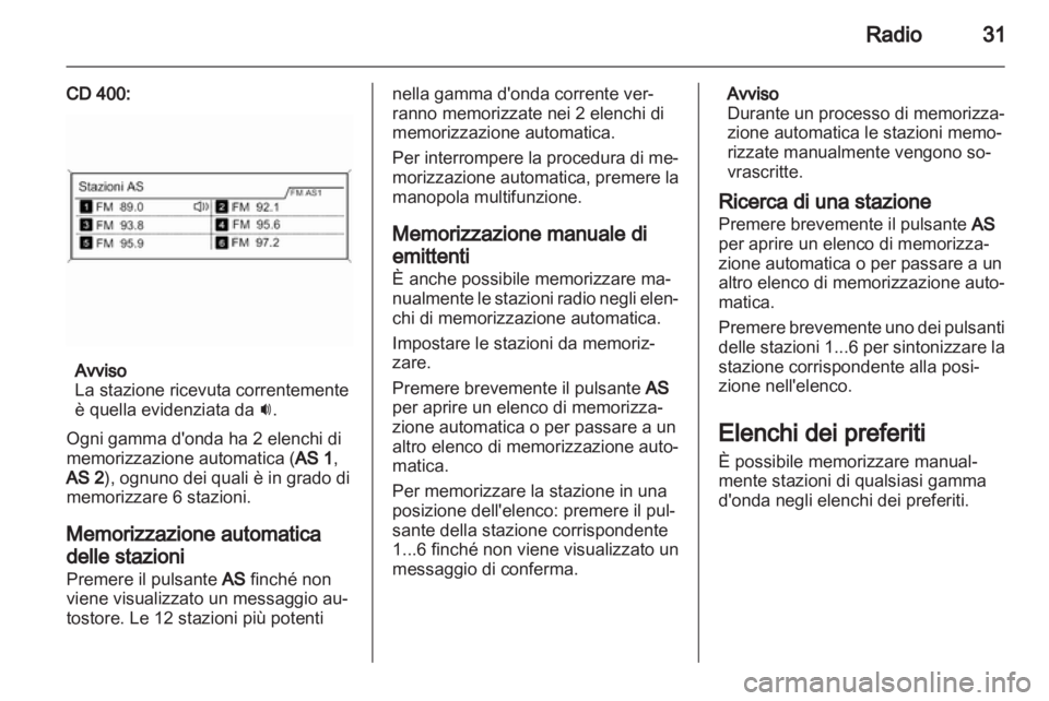 OPEL INSIGNIA 2011  Manuale del sistema Infotainment (in Italian) 