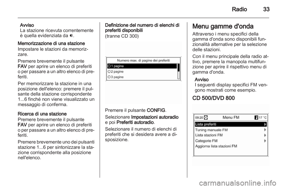 OPEL INSIGNIA 2011  Manuale del sistema Infotainment (in Italian) 
