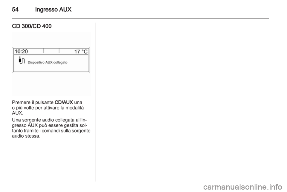 OPEL INSIGNIA 2011  Manuale del sistema Infotainment (in Italian) 