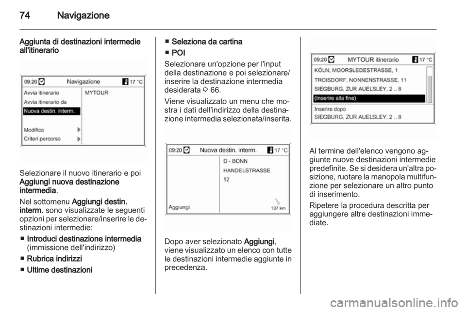 OPEL INSIGNIA 2011  Manuale del sistema Infotainment (in Italian) 