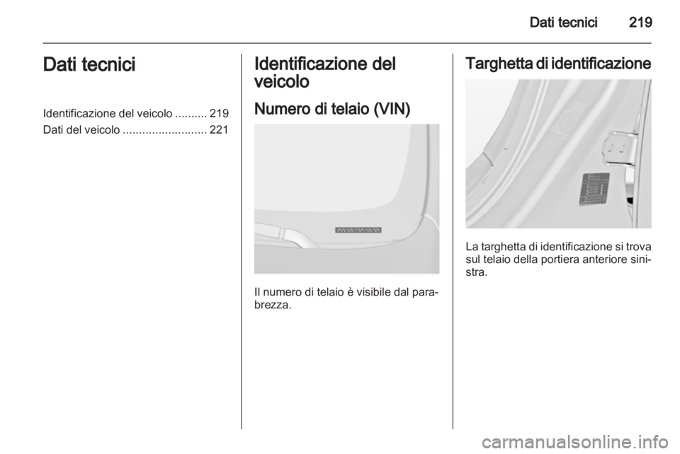 OPEL INSIGNIA 2011  Manuale di uso e manutenzione (in Italian) 