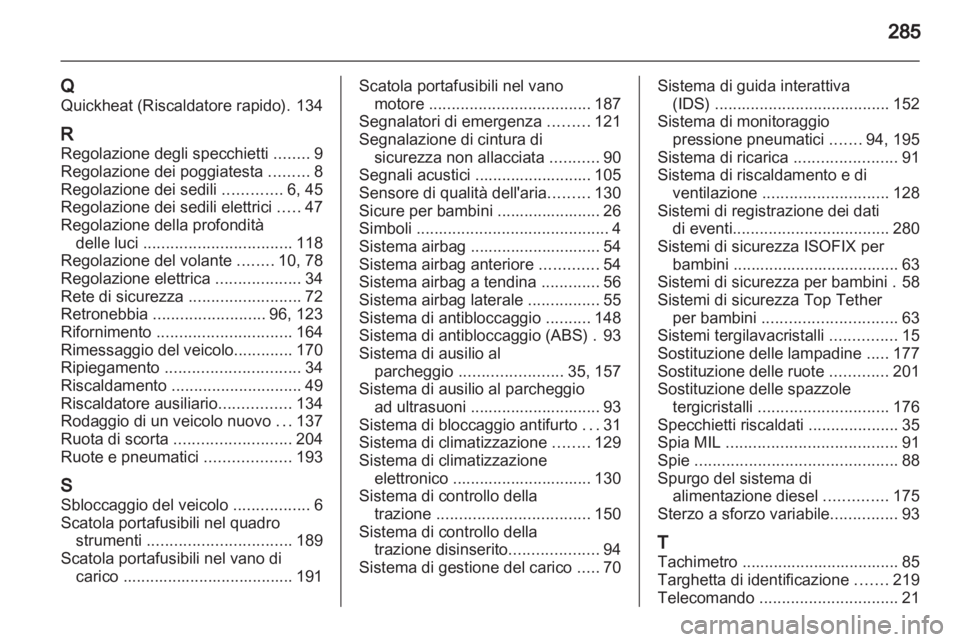 OPEL INSIGNIA 2011  Manuale di uso e manutenzione (in Italian) 