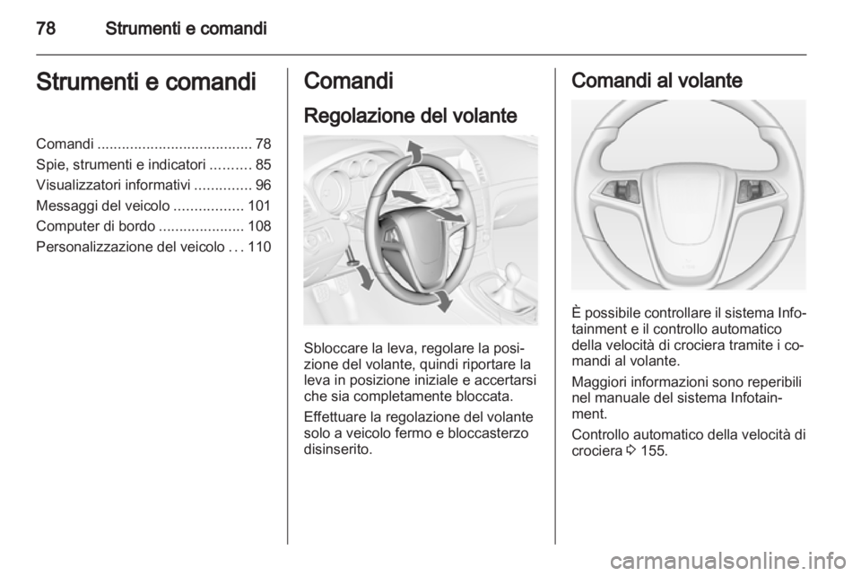 OPEL INSIGNIA 2011  Manuale di uso e manutenzione (in Italian) 