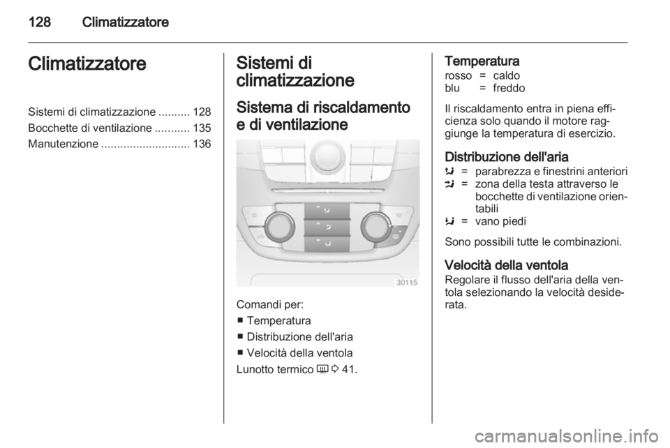 OPEL INSIGNIA 2012  Manuale di uso e manutenzione (in Italian) 