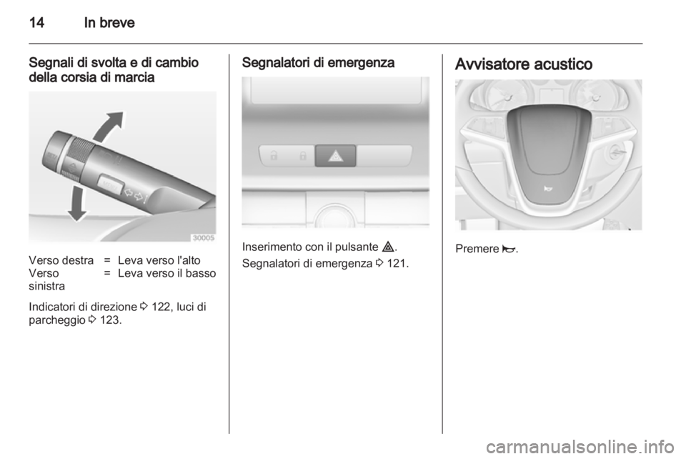 OPEL INSIGNIA 2012  Manuale di uso e manutenzione (in Italian) 