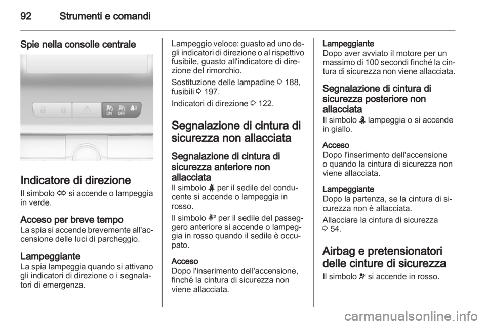 OPEL INSIGNIA 2012  Manuale di uso e manutenzione (in Italian) 