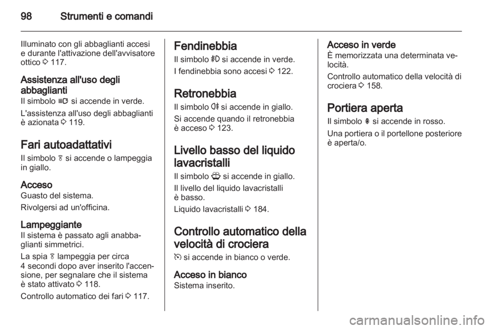 OPEL INSIGNIA 2012  Manuale di uso e manutenzione (in Italian) 