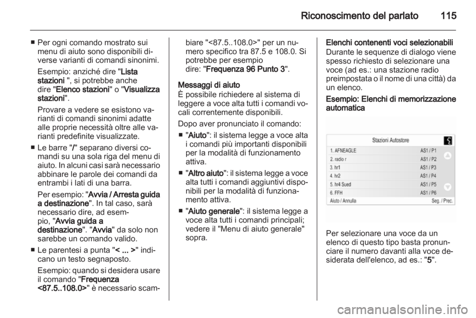 OPEL INSIGNIA 2012.5  Manuale del sistema Infotainment (in Italian) 