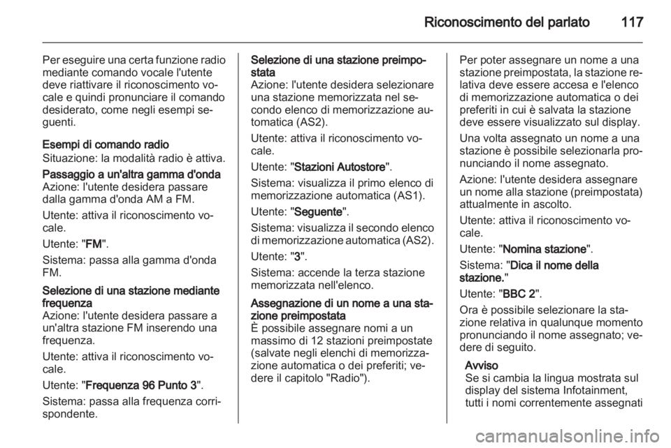 OPEL INSIGNIA 2012.5  Manuale del sistema Infotainment (in Italian) 