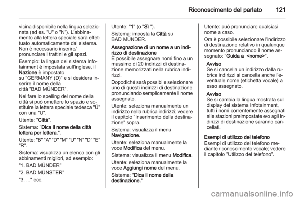 OPEL INSIGNIA 2012.5  Manuale del sistema Infotainment (in Italian) 