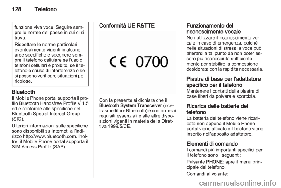 OPEL INSIGNIA 2012.5  Manuale del sistema Infotainment (in Italian) 