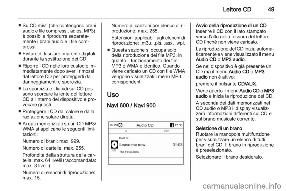 OPEL INSIGNIA 2012.5  Manuale del sistema Infotainment (in Italian) 