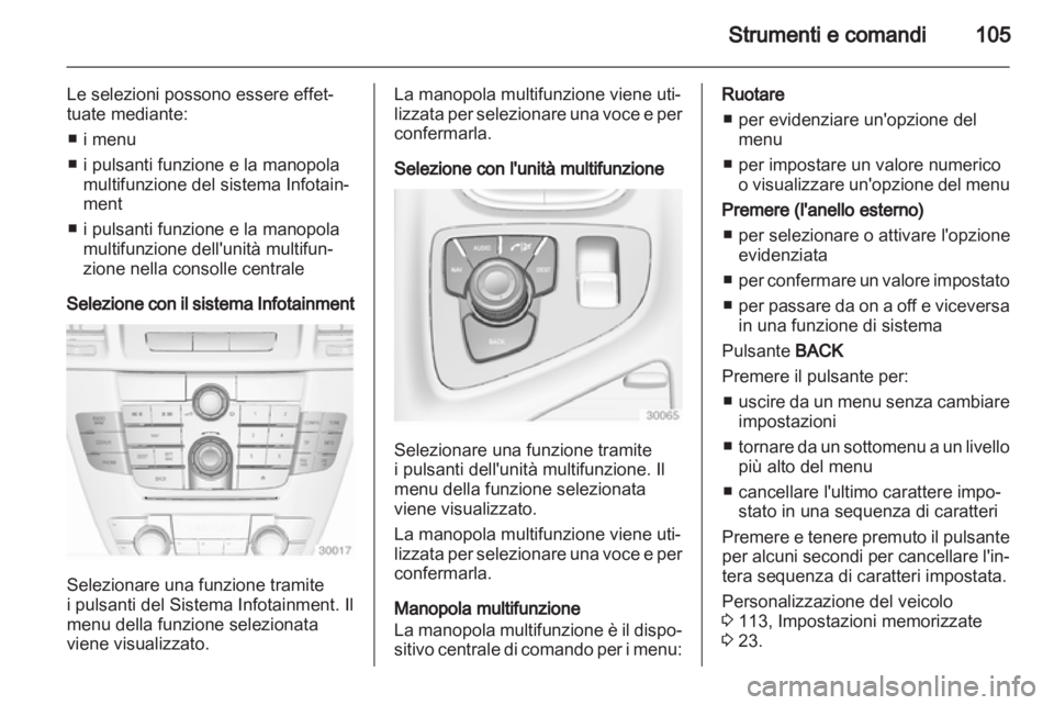 OPEL INSIGNIA 2012.5  Manuale di uso e manutenzione (in Italian) 