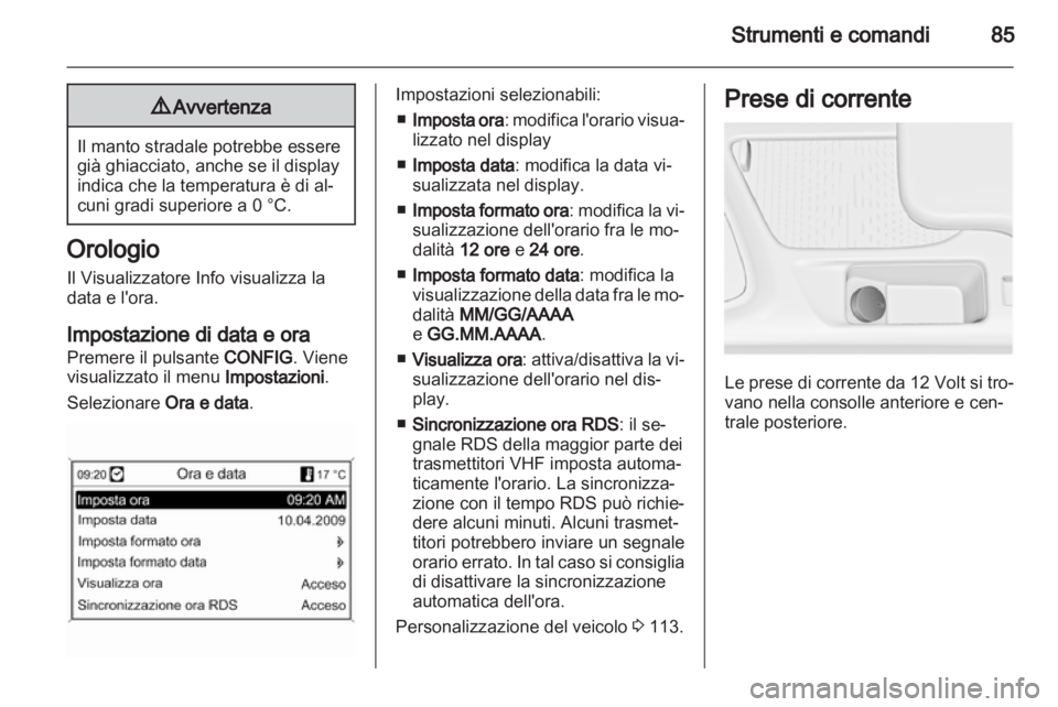 OPEL INSIGNIA 2012.5  Manuale di uso e manutenzione (in Italian) 