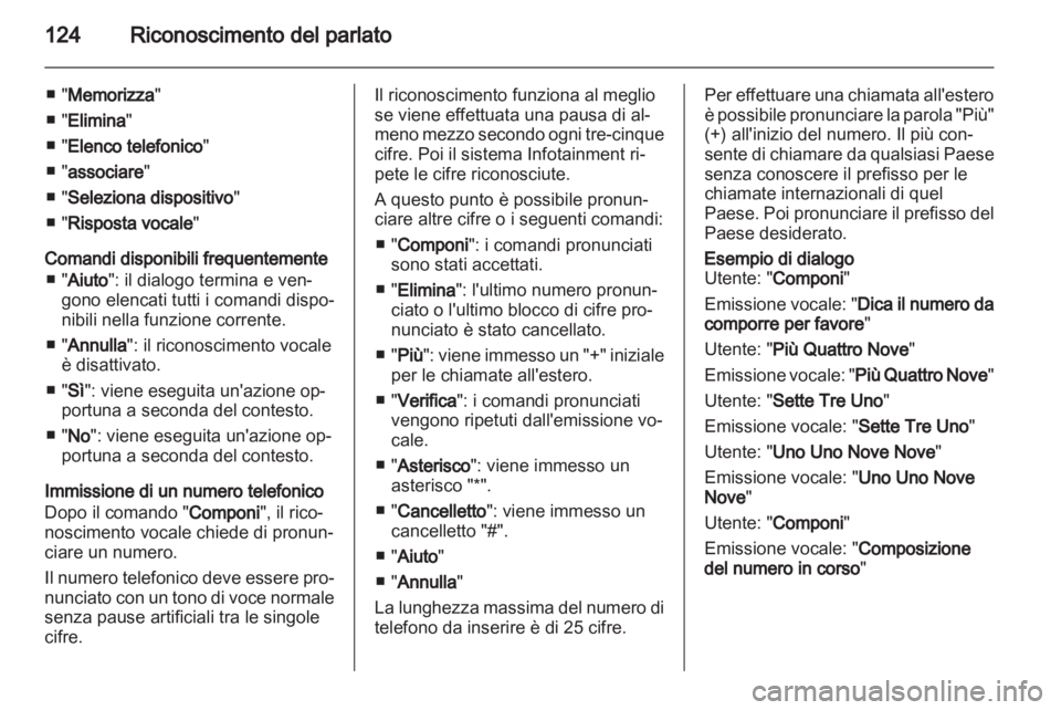 OPEL INSIGNIA 2013  Manuale del sistema Infotainment (in Italian) 