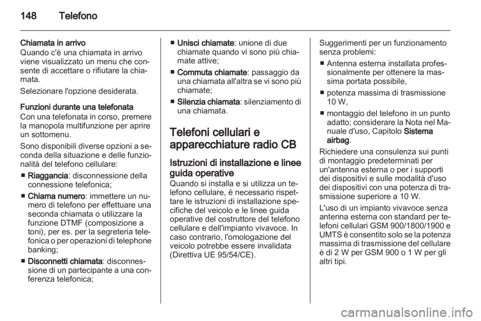 OPEL INSIGNIA 2013  Manuale del sistema Infotainment (in Italian) 