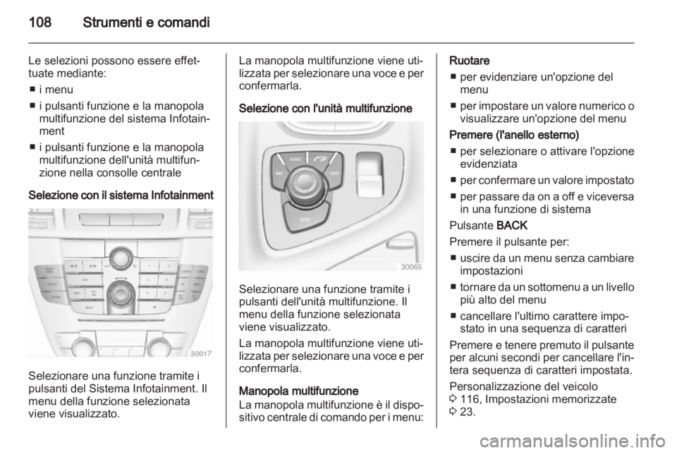 OPEL INSIGNIA 2013  Manuale di uso e manutenzione (in Italian) 