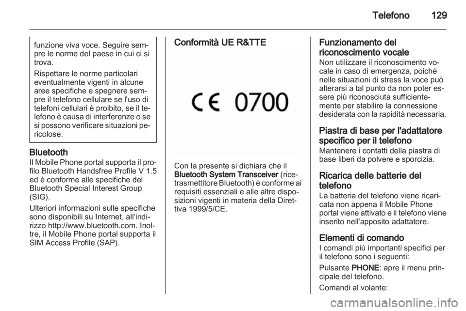 OPEL INSIGNIA 2013.5  Manuale del sistema Infotainment (in Italian) 