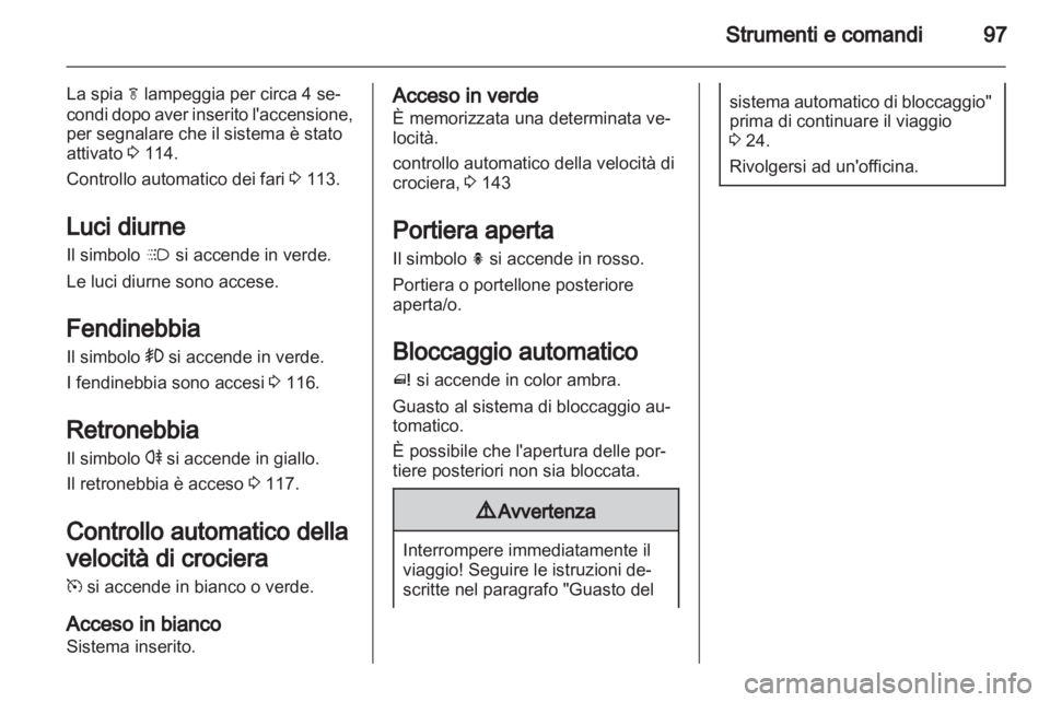 OPEL MERIVA 2011  Manuale di uso e manutenzione (in Italian) 