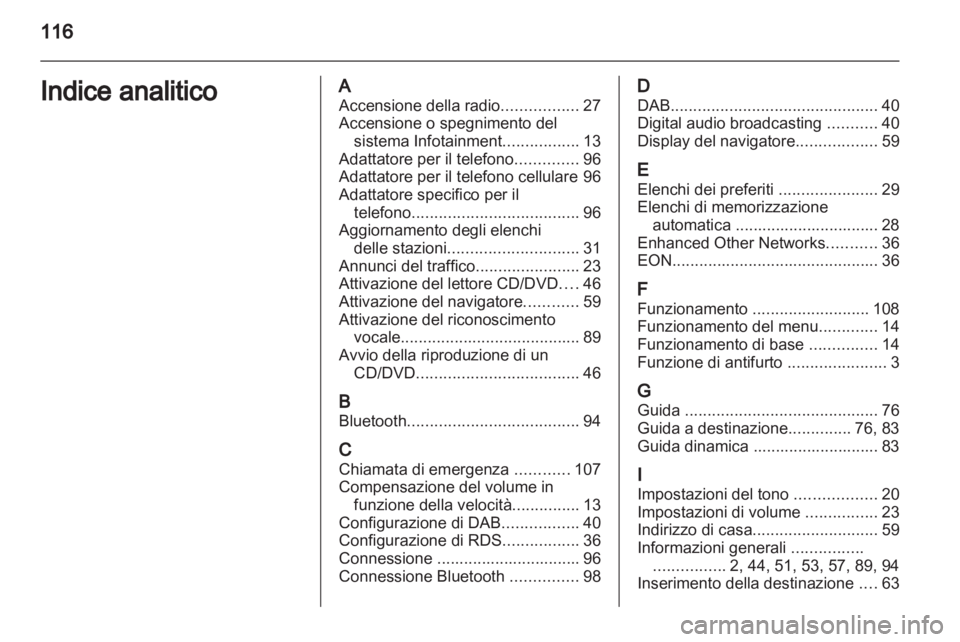OPEL MERIVA 2011.5  Manuale del sistema Infotainment (in Italian) 