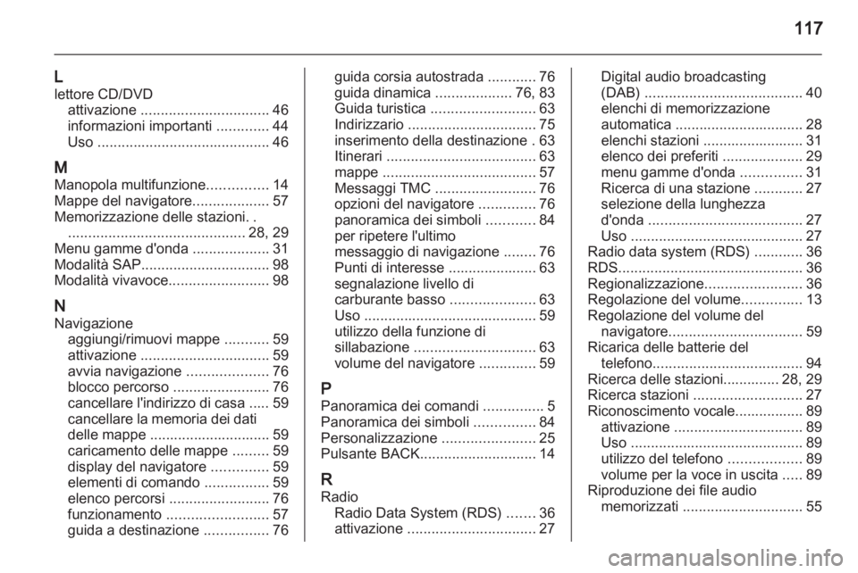 OPEL MERIVA 2011.5  Manuale del sistema Infotainment (in Italian) 
