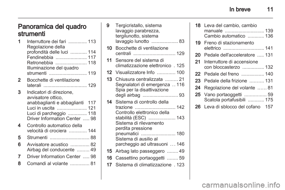 OPEL MERIVA 2011.5  Manuale di uso e manutenzione (in Italian) 