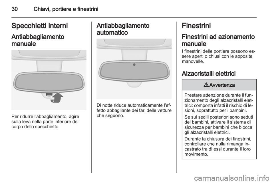 OPEL MERIVA 2011.5  Manuale di uso e manutenzione (in Italian) 