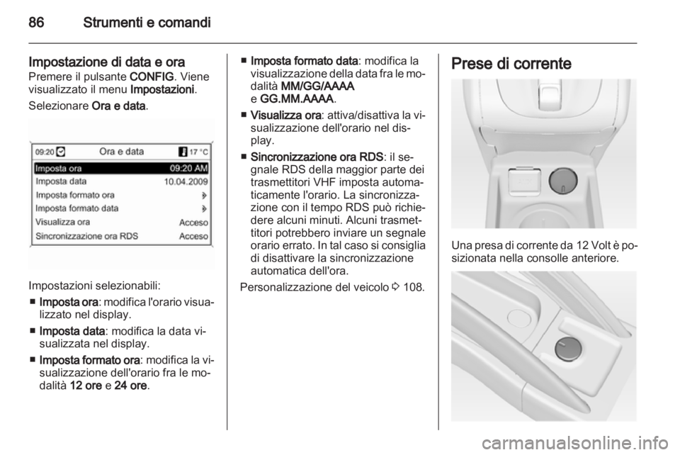 OPEL MERIVA 2011.5  Manuale di uso e manutenzione (in Italian) 