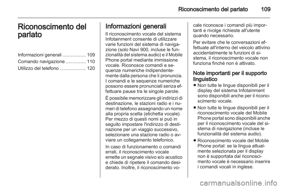 OPEL MERIVA 2012  Manuale del sistema Infotainment (in Italian) 