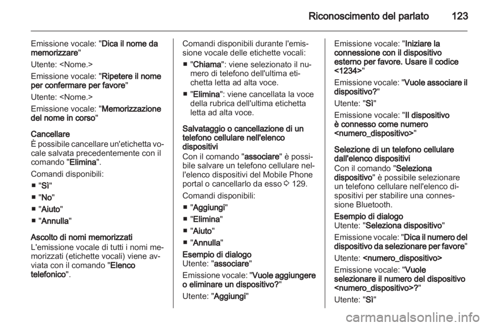 OPEL MERIVA 2012  Manuale del sistema Infotainment (in Italian) 