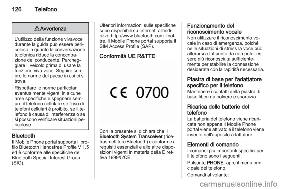 OPEL MERIVA 2012  Manuale del sistema Infotainment (in Italian) 
