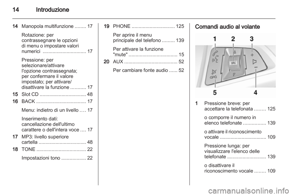 OPEL MERIVA 2012  Manuale del sistema Infotainment (in Italian) 