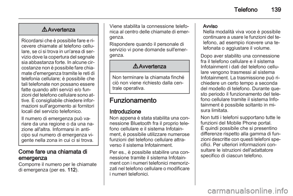 OPEL MERIVA 2012  Manuale del sistema Infotainment (in Italian) 