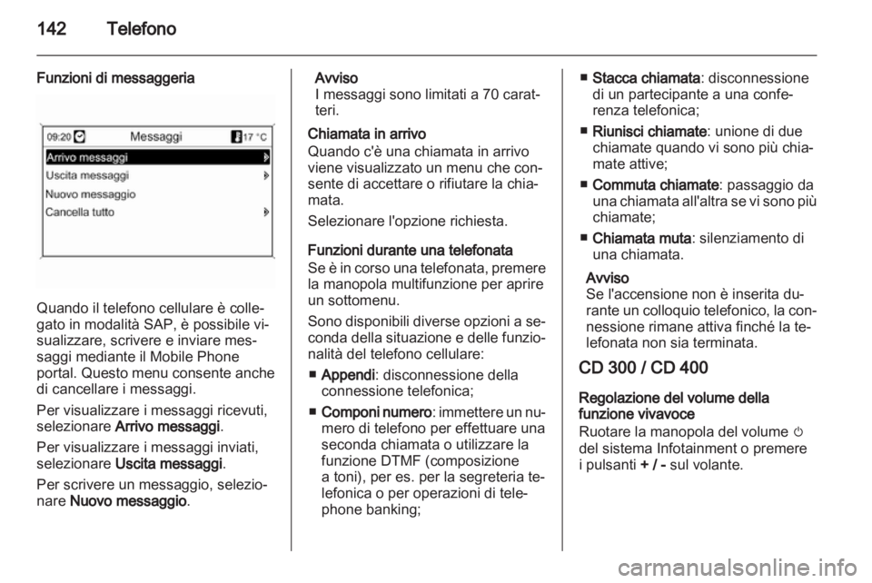 OPEL MERIVA 2012  Manuale del sistema Infotainment (in Italian) 