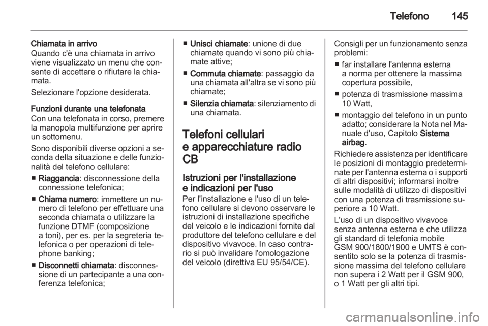 OPEL MERIVA 2012  Manuale del sistema Infotainment (in Italian) 