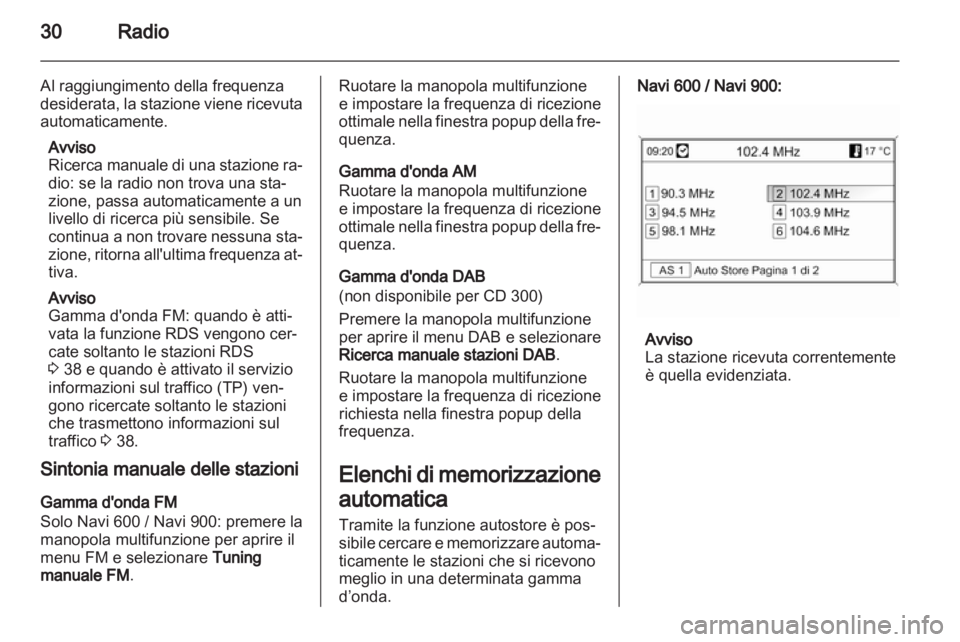 OPEL MERIVA 2012  Manuale del sistema Infotainment (in Italian) 