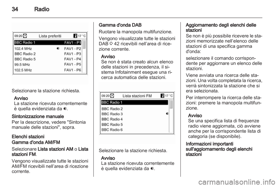 OPEL MERIVA 2012  Manuale del sistema Infotainment (in Italian) 