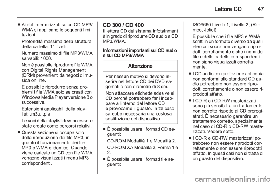 OPEL MERIVA 2012  Manuale del sistema Infotainment (in Italian) 