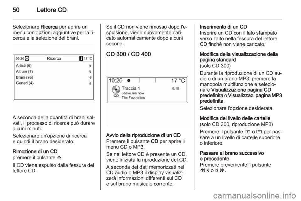 OPEL MERIVA 2012  Manuale del sistema Infotainment (in Italian) 